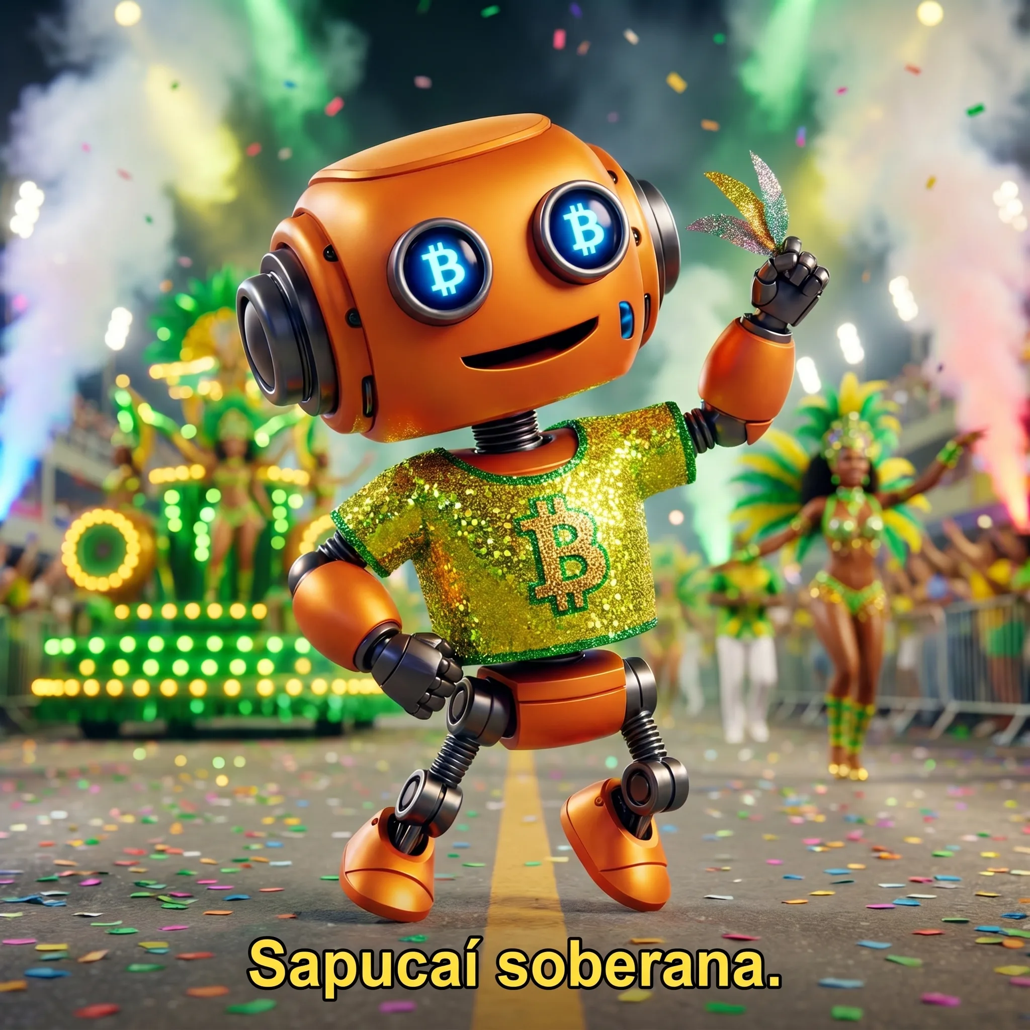 Alfred no carnaval da Sapucai