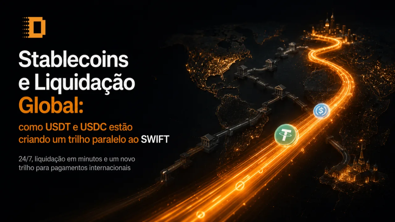 DSEC no LinkedIn — Stablecoins e liquidacao global: USDT e USDC criando um trilho paralelo ao SWIFT