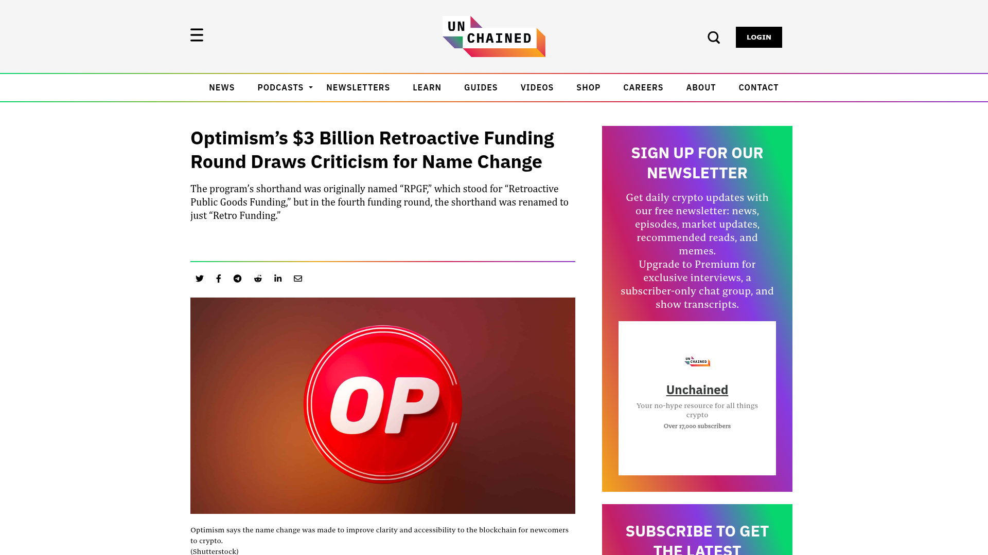 A Unchained sobre a crítica ao rebrand: tirar
