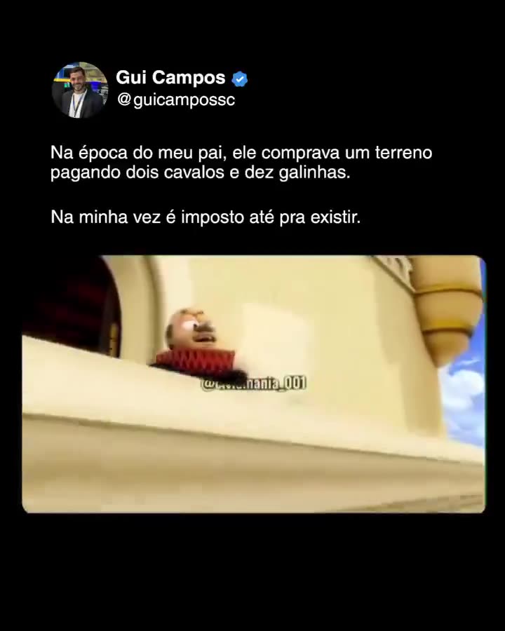 Reel Gui Campos — Na minha vez é imposto pra tudo
